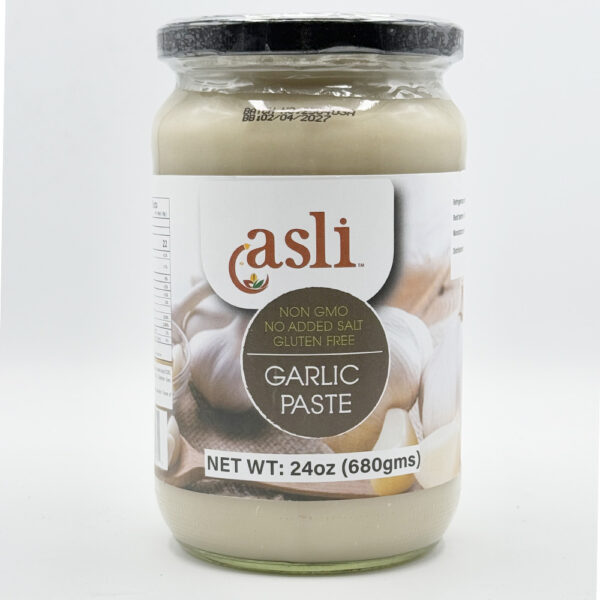 Asli Ginger Garlic Paste Glass NON GMO 12 x 680gms
