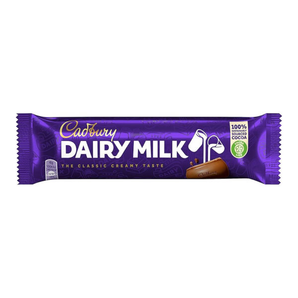 Cadbury UK Dairy Milk Chocolate 48 x 45gms
