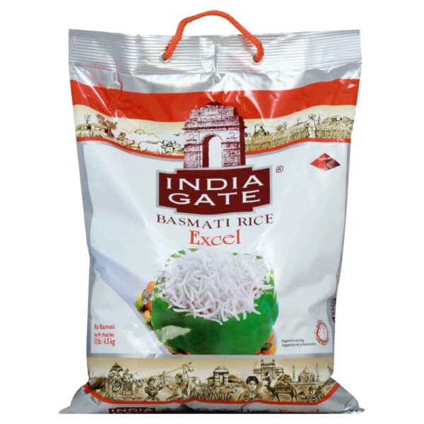 India Gate Excel White Basmati Rice 10lbs
