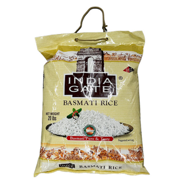 India Gate White Basmati Rice 20lbs