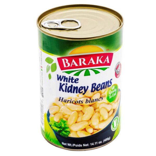 Baraka Canned White Kidney Beans 14 oz