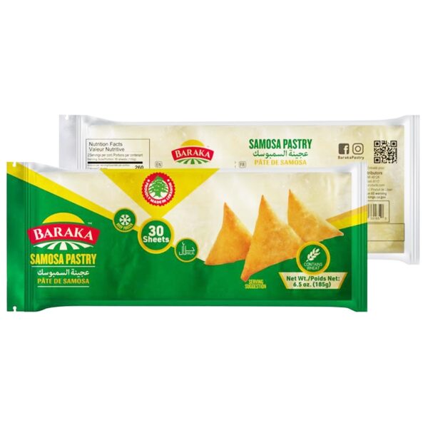 BARAKA Frozen Samosa Dough 6.5 oz (185g)