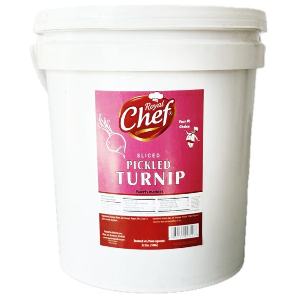 Pickled Turnips pail "ROYAL CHEF" 22 Lbs