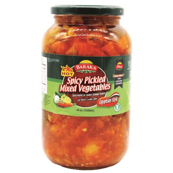 Baraka Spicy Pickled Mixed Vegetables Egyptian Style 1300g