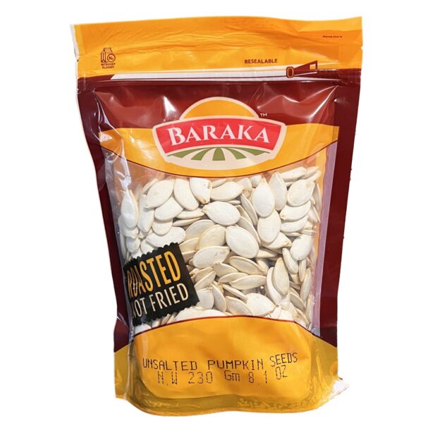 Baraka Unsalted Pumpkin Seeds Bag 230g