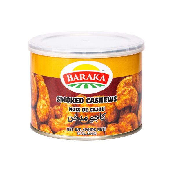 Baraka Smoked Cashews 200g Cans