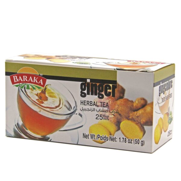 Baraka Tea Ginger Herbal filter bags