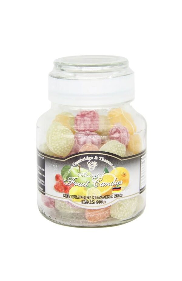 Assorted Candy in Glass Jars - Cambridge & Thames 10.5 oz.