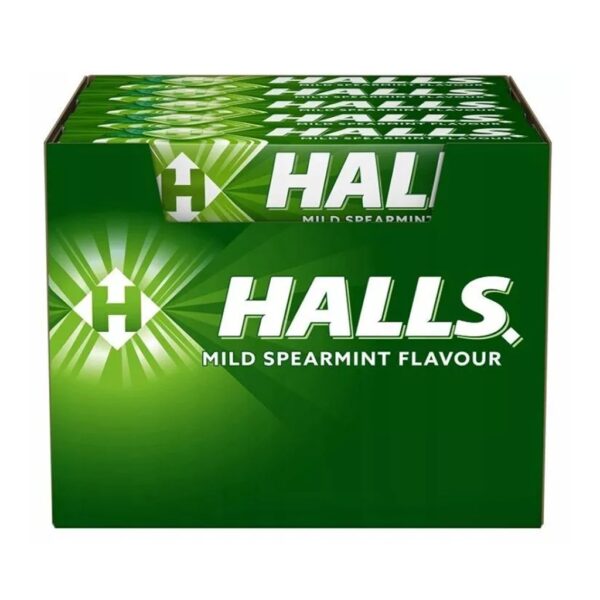 Halls Mild Spearmint Flavor 33.5g