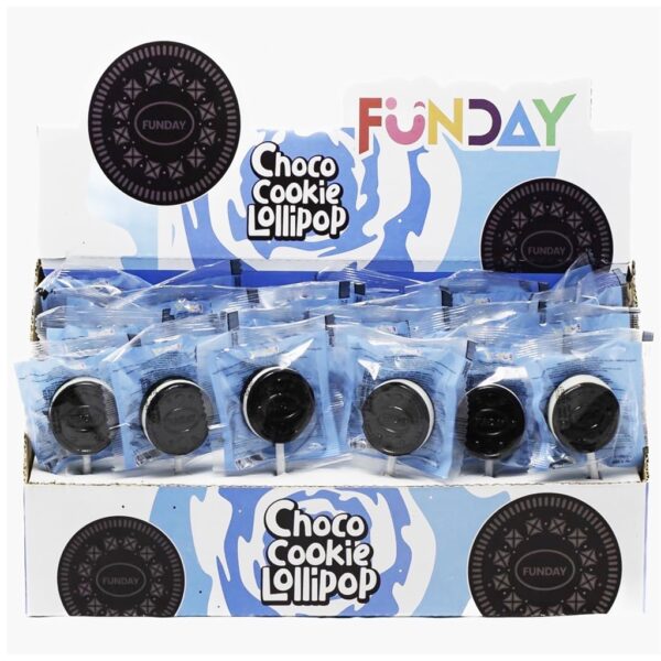 Funday Biscuit lollipop - Milk & Chocolate 12g