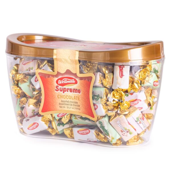 Wellmade Assorted Flavored Chocolate Supreme Oval 1000g