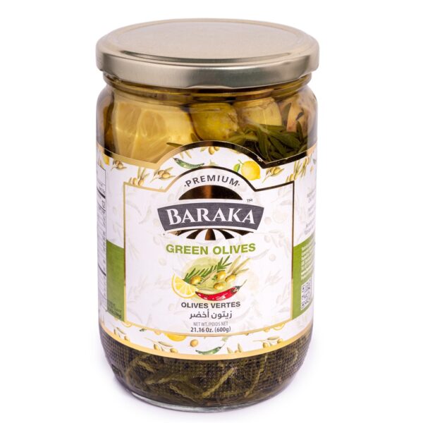 BARAKA PREMIUM Green Olives 600 g