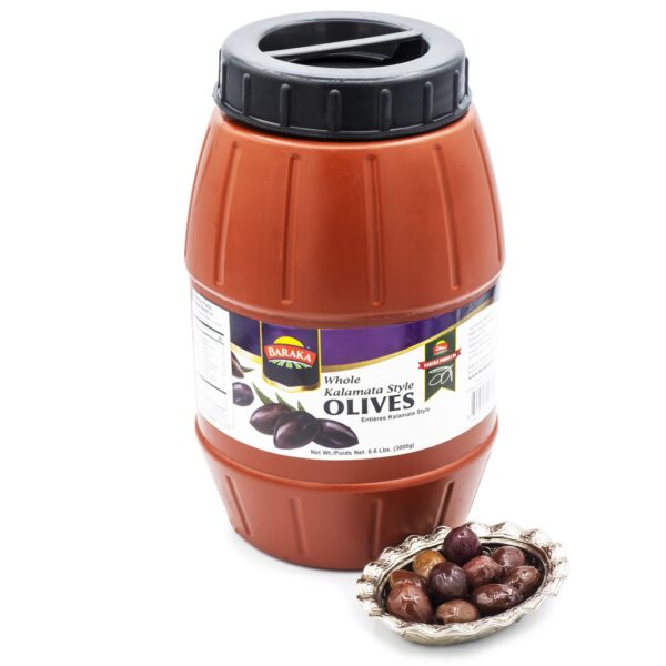 Baraka Olives Whole Kalamata Style 7.6Lb