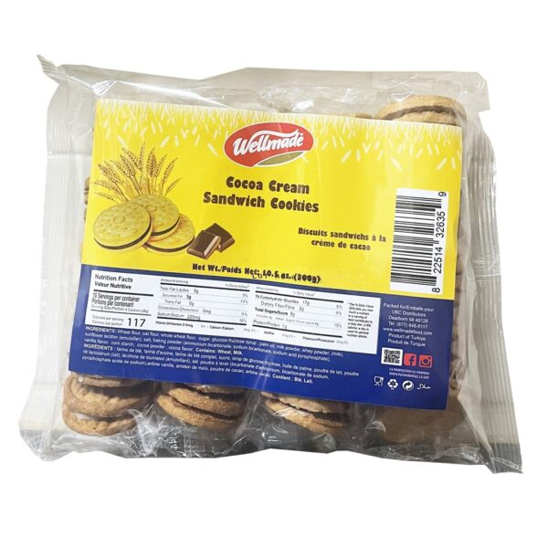 WELLMADE Cocoa Cream Sandwich Cookie 300g