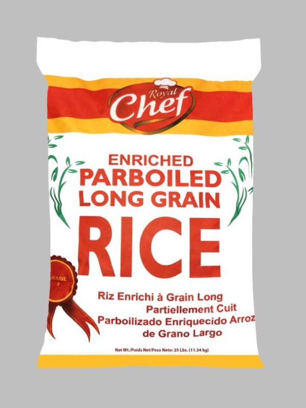 Royal Chef Enriched Parboiled Long Grain Rice 25 Lbs.
