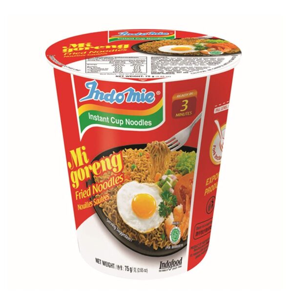 Indomie Migoreng Fried Noodles Cup Original Flavor 75g