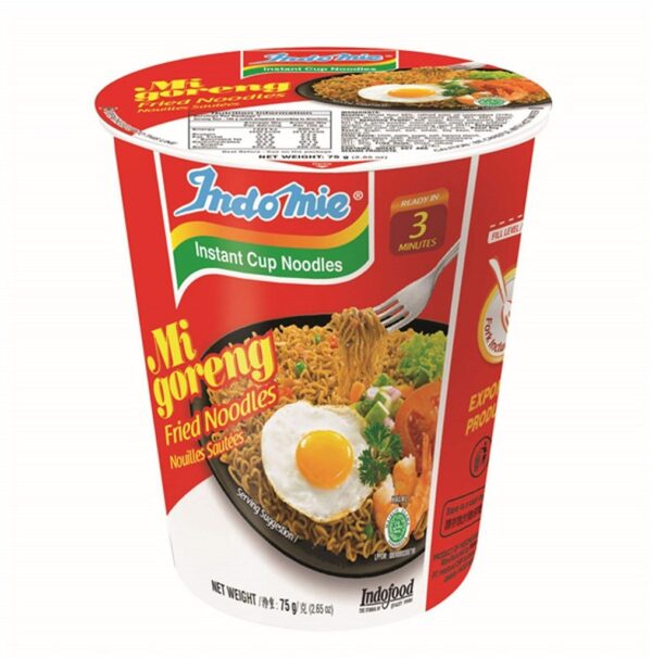Indomie Migoreng Instant Fried Noodles Cup Barbeque Chicken Flavor 75g