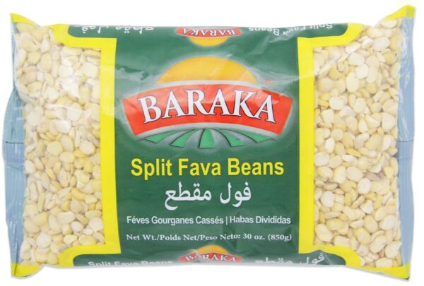 Baraka Split Fava Beans Packed in Bag 850g