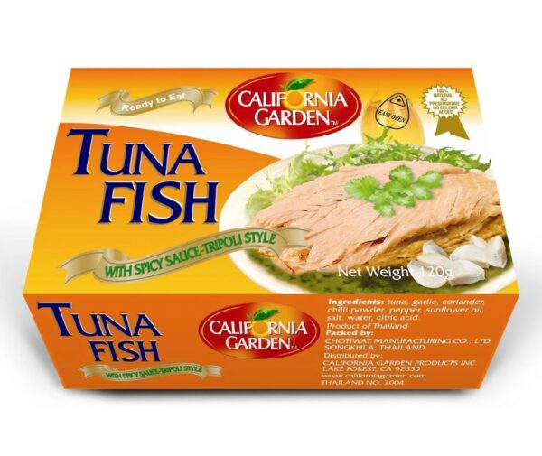 California Garden Tuna Tripoli Style Sliced 120 g