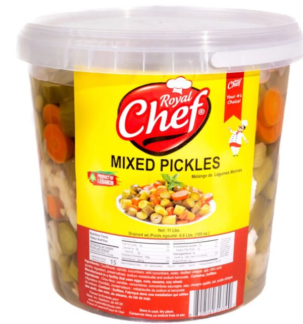 Royal Chef Mixed Pickles Bucket 11 Lbs