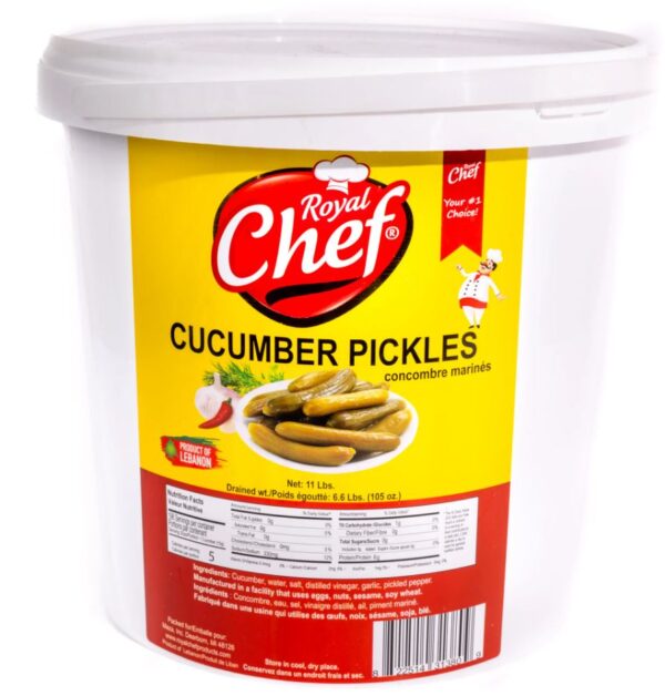 Royal Chef Cucumber Pickles Bucket 11 Lbs
