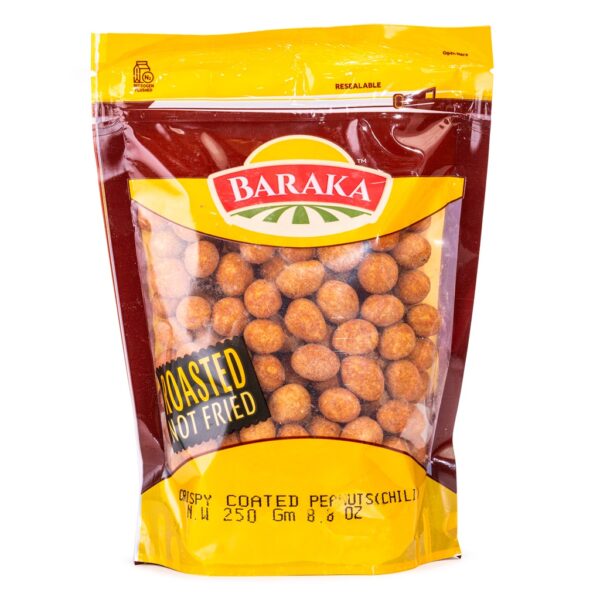 Baraka Coated Peanuts CHILI Bag 250g