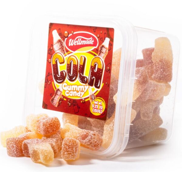 Wellmade Gummy Cola Bottles 150g Tubs
