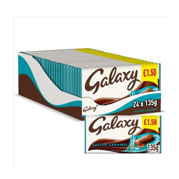 Galaxy Salted Caramel Chocolate Bar 135g