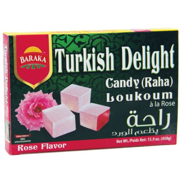 Baraka Rose Flavor Turkish Delights Raha 450 g