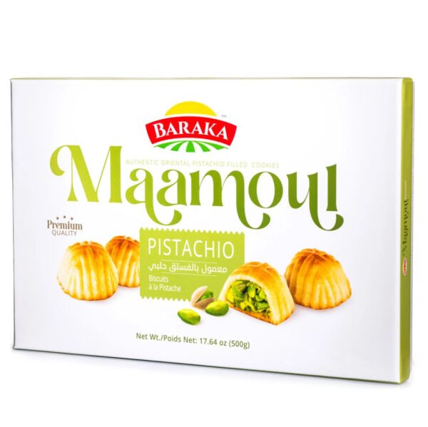 BARAKA Pistachio Maamoul 500g Rectangle Box