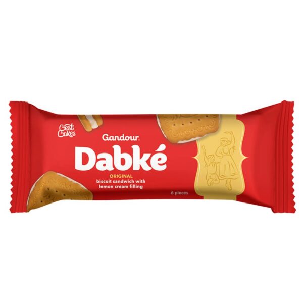 Gandour Dabke Lemon Cream Sandwich Cookies 7+1 (28.7g )