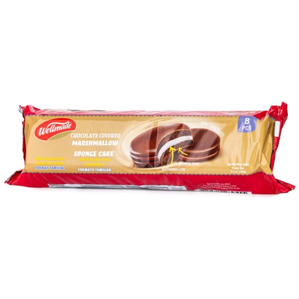 WELLMADE Chocolate Covered Marshmallow Sponge Cake 184g