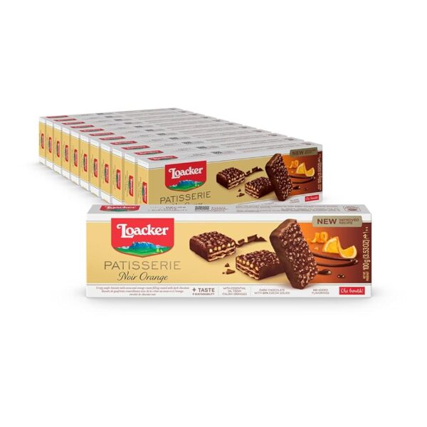Loacker GP Patisserie 100g x12 NOIR ORANGE