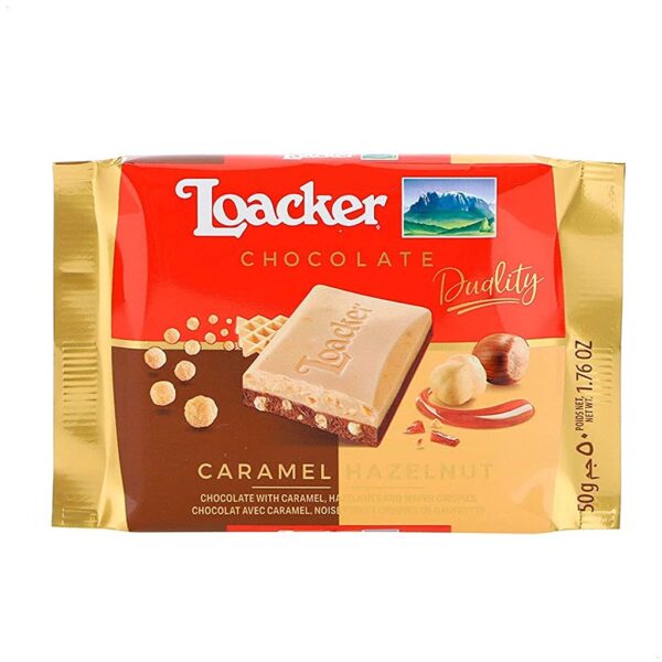 Loacker Chocolate Bar Specialty 50g CmHaz (Caramel / Hazelnut)