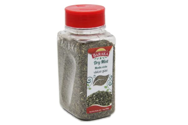 Baraka Dry Mint Spice in plastic tub 2 oz