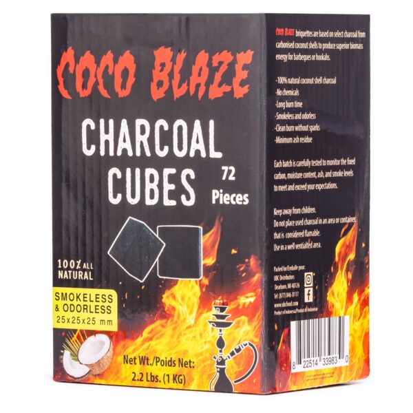 Coco Blaze Charcoal Cubes 2.2 Lbs