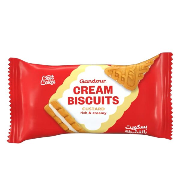CUSTARD CREAM Sandwich Cookies 53G x16x12